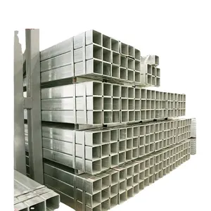 Factory Made in China 50x50 square steel tube price, 20x20 hollow section Hot Galvanized square rectangular steel tube