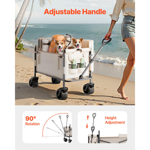 Vagones de playa plegables de utilidad para exteriores personalizados de fábrica convertir en Banco <span class=keywords><strong>3</strong></span> en 1 vagón plegable grande - Product Image 3