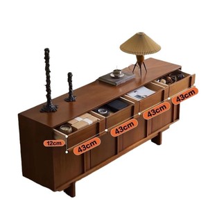 Solid Wood <b>Sideboard</b> 180x40x79 Cm Storage Cabinet Living Room Furniture - Product Image 5