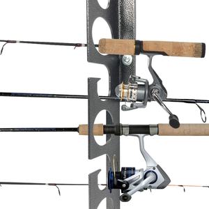 ชั้นวางคันเบ็ดตกปลา,ราว11ตัวเหล็กสีดำจัดระเบียบแกนและรีลคอมโบ1ชิ้น - Product Image 6
