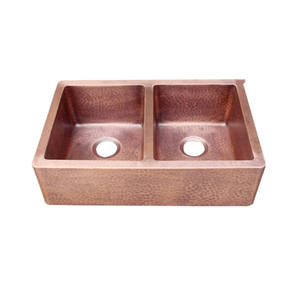 Three Bowls <strong>Copper</strong> Farmhouse Kitchen <strong>Sink</strong> Elegant and Durable Design - Product Image 6