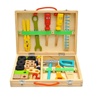Caja de herramientas de reparación de simulación de Casa de juegos para niños, herramienta de combinación de desmontaje, juguete