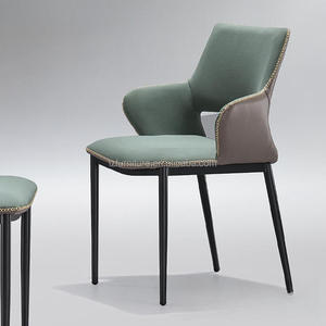 Chaise de salle à manger moderne de luxe écologique en similicuir, avec fonctionnalités réglables et extensibles, couleur personnalisable, pieds en métal robustes - Product Image 5