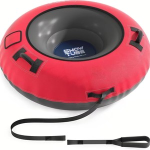 Tube à neige gonflable 47 pouces en PVC épaissi, luge universelle pour adulte avec anneau de remorquage - Product Image 4