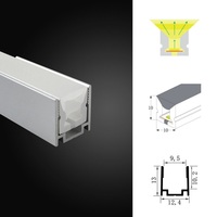 Support de néon flexible Installation accessoire de fixation Clip de fixation Profils en aluminium Fente de boucle Bande de néon LED Canal monté au plafond
