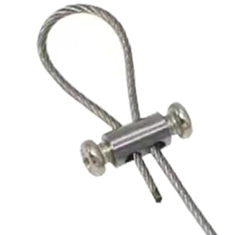 20 Stück Edelstahl-Kabelklemmen Doppelloch – Für Stahldrahtseile, Lochdurchmesser 3,0 Mm, Korrosionsbeständig