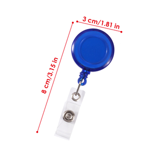 Porta Badge Retrattile Foska in Plastica ABS Resistente, Colori Assortiti, con Cinturino <span class=keywords><strong>a</strong></span> <span class=keywords><strong>Scatto</strong></span> per Fissare il Porta Nome - Product Image 2