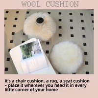 Coussin en peau de mouton antistatique de qualité supérieure, coussin en vraie laine respirant et écologique pour chaises