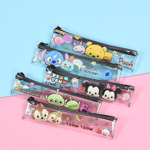 Juego de cubiertos de maquillaje de viaje con logotipo personalizado con bolsa transparente con cremallera de PVC Características impermeables para almuerzos - Product Image 3