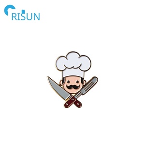 Fabricación de Metal Esmalte personalizado Carrera Artes culinarias Premio Pin de solapa Cocinar Chef Esmalte Pin Insignia Pin culinario personalizado - Product Image 3