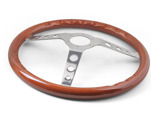 Volant en bois de 15 pouces (380 mm) à 6 trous, volant en bois <span class=keywords><strong>vintage</strong></span> classique pour voitures classiques - Product Image 6
