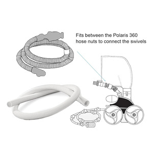 Manguera de Alimentación de Plástico Resistente de 6 Pies, sin Conectores, para Limpiador de Piscinas <span class=keywords><strong>Polaris</strong></span> 360, Diámetro de 1-1/2 Pulgadas, 9-100-3102 - Product Image 4