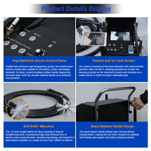 Machine de nettoyage de conduits de climatisation facile à utiliser, machine de nettoyage de conduits de climatisation hautement cotée pour l'entretien des installations - Product Image 3