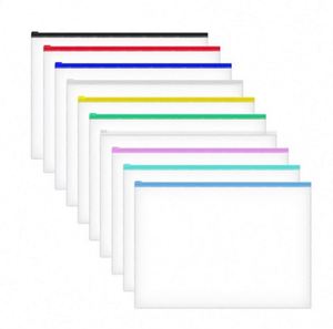 Offre Spéciale – Qualité Supérieure, Meilleur Prix – Enveloppes en Plastique Format A4, A5, A6, Pochettes Zippées Transparentes, Classeurs à Fermeture Éclair - Product Image 1