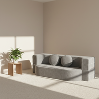 Canapé-lit modulaire pliable compressé sous vide, détachable et lavable, idéal pour les salons et les hôtels