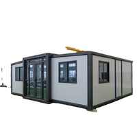 Maison préfabriquée extensible de 40 pieds avec un aménagement de resort spacieux, un plan de villa à 3 chambres et une conception modulaire pour les projets en Afrique