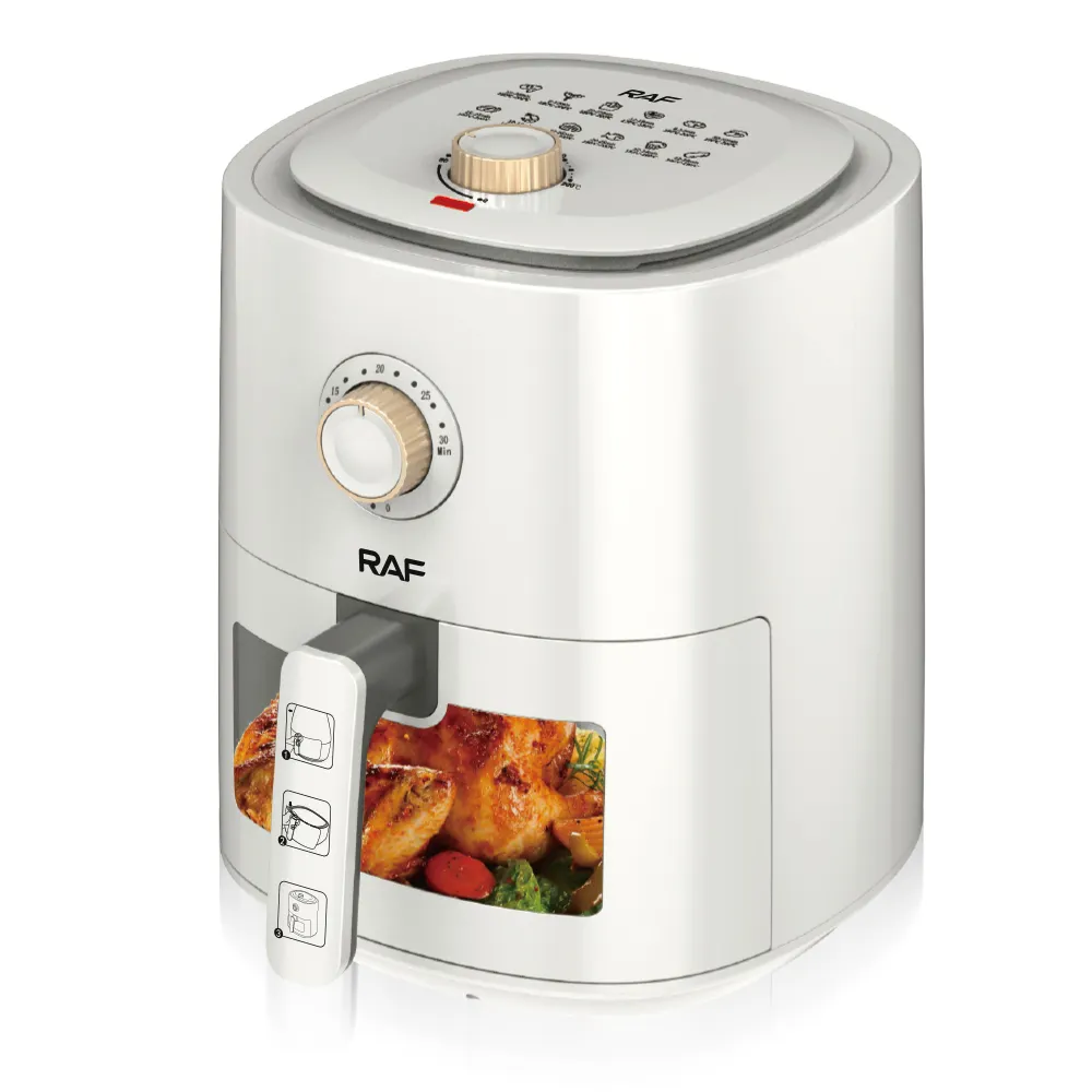 RAF Multifunctional Good Selling 6L Big Size Multifryer With Stainless Steel Electric Oven Air Fryer