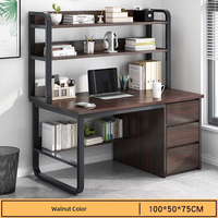 Zhishuyunfang Bureau multifonctionnel en MDF avec étagère intégrée pour la maison – Bureau compact pour petits espaces, idéal pour le gaming et le télétravail