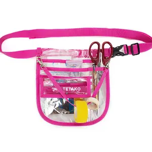 Custom Waterproof Medical Nurses Apron Pocket Organizer Belt Bag Waist Pouch Bags Clear Nurse Fanny Pack
