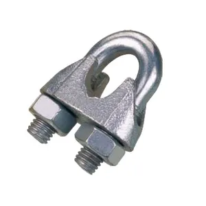Meallable DIN741 galvanized wire rope clip cable clips