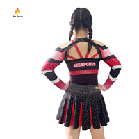 Meilleures ventes personnalisé jeunesse prix usine concours d'acclamation en gros uniformes de cheerleading Cheer Costumes de danse avec strass