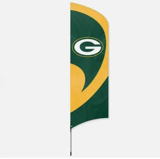 Di alta qualità in poliestere NFL Green Bay Packers bandiera piuma swooper Banner indoor outdoor