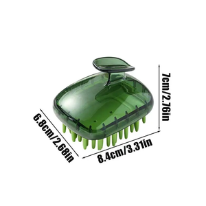 Masajeador de Cuero Cabelludo de Silicona Antideslizante, Peine de Silicona con Cerdas Suaves, Cepillo Exfoliante para Cabello, Cepillo Desmontable para Lavar el Cabello Mojado - Product Image 6