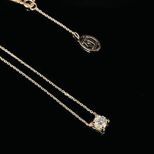 สร้อยคอจี้เพชรทอง18K 14K 10K 9K ดีไซน์ HUAZHONG-GEM เครื่องประดับแฟชั่นสำหรับงานหมั้นที่ได้รับการรับรองจาก IGI - Product Image 4