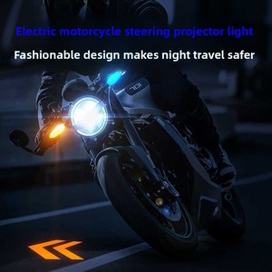 Feux <span class=keywords><strong>de</strong></span> projection LED dynamiques modifiés pour moto et vélo électrique, clignotants <span class=keywords><strong>de</strong></span> scooter ultra-lumineux 12V, feux <span class=keywords><strong>de</strong></span> virage directionnels - Product Image 2