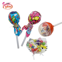 Fabricants de bonbons OEM échecs volants XL gros bâton de sucette Candy Lollypop