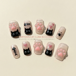 Decorazioni per Unghie a Forma di Zampa di Gatto, Colorate e Carine, in Resina di Alta Qualità Ideale per accessori fai-da-te per unghie - Product Image 3