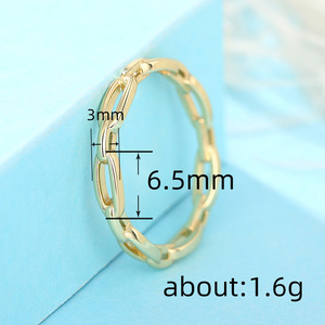 Anello geometrico in acciaio inossidabile, gioiello moderno unisex, idea regalo per donna e uomo - Product Image 5