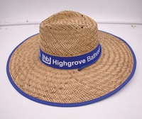 Tapis Herbe Creux Herbe Tissé À La Main Hommes Américains Unisexe Style Sauveteur Surf Chapeau De Paille Pêche En Plein Air Panama Chapeau