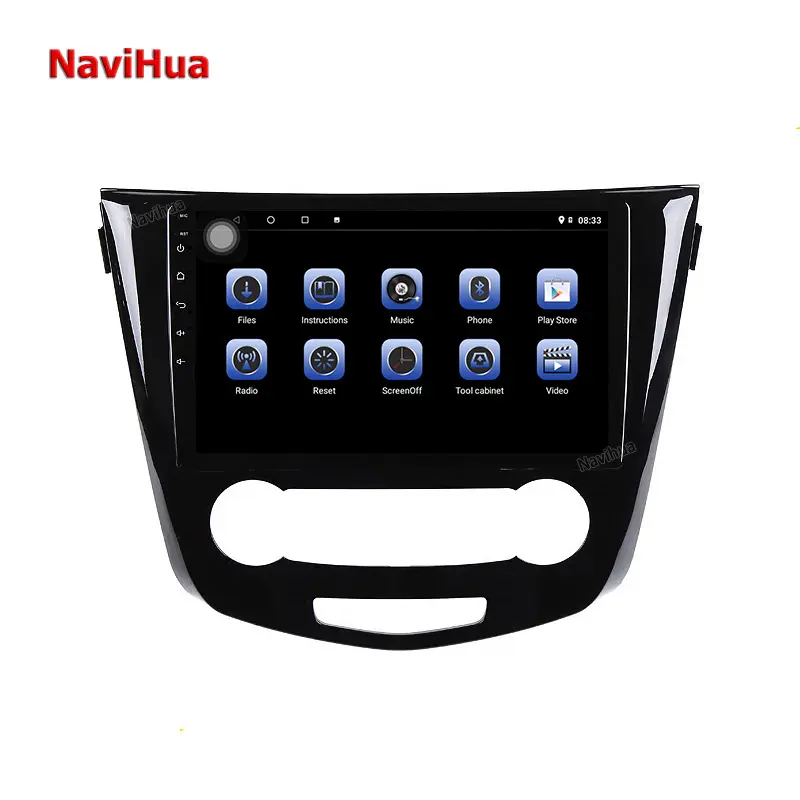 Navihua AutoRadio 2,5 Din Android pantalla táctil REPRODUCTOR DE DVD para coche con navegación GPS estéreo CarPlay funciones para Nissan Qashqai