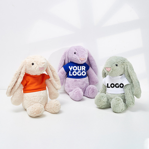 Conejito de peluche de 40CM, lindo conejo de juguete con LOGO personalizado, regalo Ideal para el cumpleaños de un niño - Product Image 3