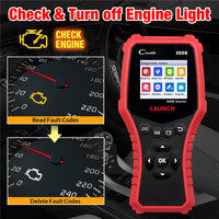 LAUNCH X431 CR3008-herramienta de diagnóstico de coche, escáner OBD2, probador de batería, versión 2023