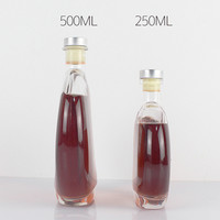 Bouteille de vin de fruits en verre Offre Spéciale 250ML 500ML avec bouchon Cokr pour jante de vodka à liqueur