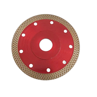 Disque de découpe diamanté pour céramique et porcelaine, à bord turbo, super fin, brasé, haute performance