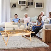 Table de puzzle personnalisée avec éclairage LED Planche de rangement en bois pour puzzle avec pieds pliants et couvercle