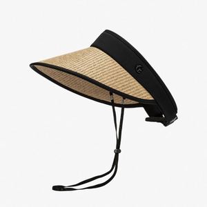 Sombrero de Sol Plegable de Paja Natural para Ciclismo al Aire Libre, Venta al por Mayor de Fábrica, Sombrero de Sol de Verano con Parte Superior Hueca para Mujer - Product Image 4