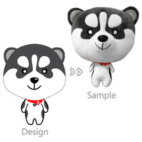 Ours en peluche personnalisé avec rembourrage en coton PP, couleurs et tailles sur mesure, design unisexe