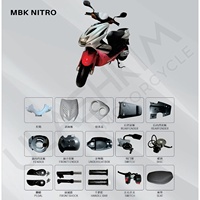 Accessoires pour scooter et moto pour MBK BOOST MBK NITRO MBK OVETTO MBK STUNT Pièces extérieures Ensemble de caches de phares Garde-boue