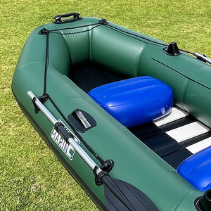 Bote Inflable de Pesca de 8.5 Pies, Piso de Listones Plegable, Bote de Surf y Kayak de Carreras para 3 Personas, para Deportes Acuáticos al Aire Libre en el Mar - Product Image 4