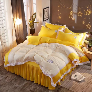 Ensembles de literie en dentelle turquie coton king size ensembles de literie en bambou - Product Image 2