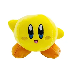 Estrela de 6 cores pequena quente 15cm Kirby Amarelo azul verde rosa cinza Kirby Nintendo jogo de pelúcia garra máquina figuras de ação