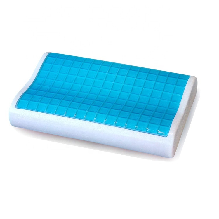 De espuma de memoria almohada Gel ortopédica almohada incluye desmontable funda de almohada de diseño de contorno