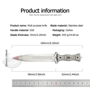 Cuchillo de Bolsillo de Acero Inoxidable de Alta Calidad Demon Lord, Mango G10, Personalizable, Cuchillo de Supervivencia para Exteriores y Camping, OEM - Product Image 6
