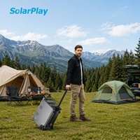 Générateur solaire SolarPlay Q3600 220V haute capacité 3840Wh 2000W avec sortie AC, batterie LiFePO4, onde sinusoïdale pure, panneau solaire et lampe de poche