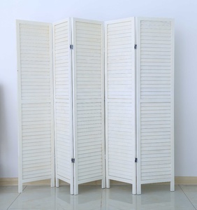 Paravents en bois pour la décoration intérieure, paravents pliables bon marché pour séparer les pièces - Product Image 1