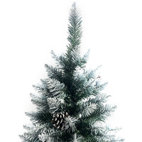 Grand arbre de Noël artificiel en PVC, pointu, en stock, pour extérieur, avec effet neige, idéal pour hôtels, centres commerciaux, maisons, fêtes, vente en gros